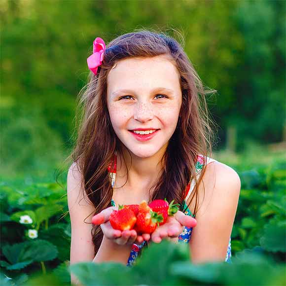Spend a day out in the sunshine with the family picking farm fresh strawberries!